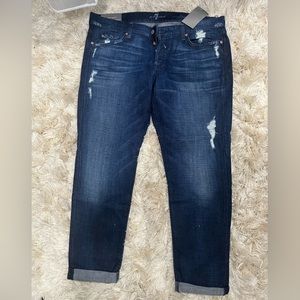 NWT 7 For All Mankind Josefina Cropped Jeans